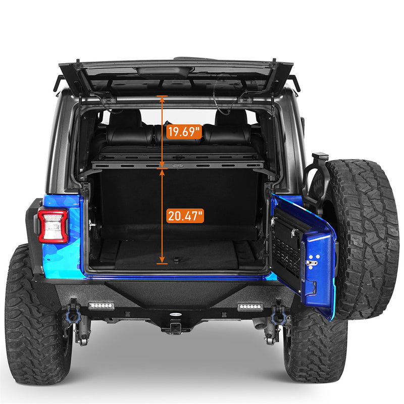 Load image into Gallery viewer, Jeep JK & JL Interior Cargo Rack (07-22 Wrangler 4 doors Hardtop) - Hooke Road BXG.2073-S 7