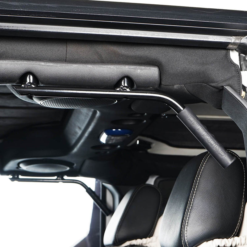 Load image into Gallery viewer, Hooke Road Jeep JK Rear Grab Handles w/Black Grips for Jeep Wrangler JK 2007-2018 MMR1821 u-Box Offroad 5