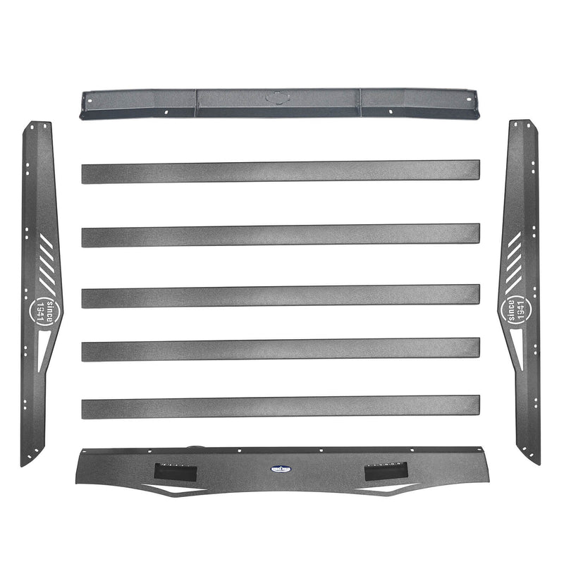 Load image into Gallery viewer, Hooke Road Hardtop Rear Roof Rack Cargo Carrier Basket(07-18 Jeep Wrangler JK 4 Doors)