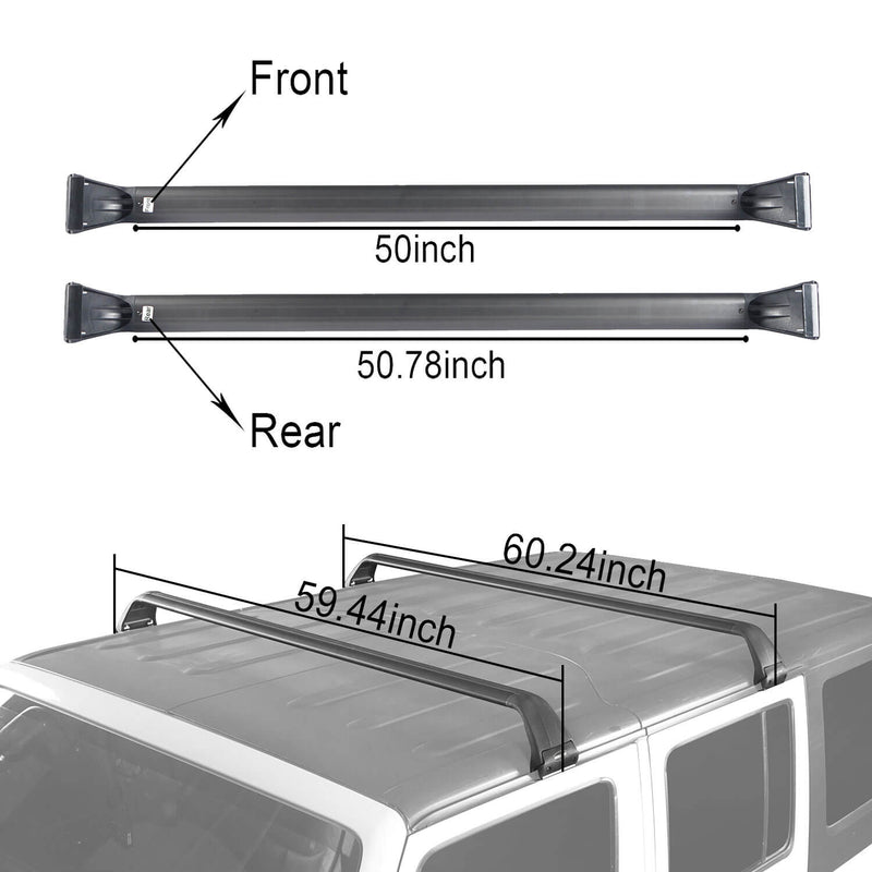 Load image into Gallery viewer, Hooke Road Roof Rack Aluminum Alloy(07-23 Jeep Wrangler JK JL Jeep Gladiator JT)