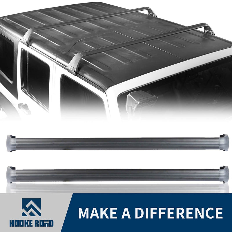 Load image into Gallery viewer, Hooke Road Jeep JK Roof Rack Cross Bars Side Rail Roof Rack for Jeep Wrangler JK 2007-2018 MMR1792 Jeep JK Accessories Jeep Wrangler Parts u-Box Offroad 1