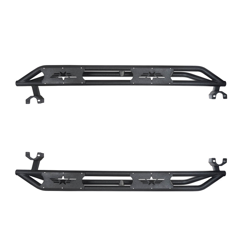 Load image into Gallery viewer, Hooke Road Jeep JK Running Boards and Tubular Half Doors Combo for Jeep Wrangler JK 2007-2018 BXG106136 Jeep JK Side Steps Jeep Tube Doors Jeep Half Doors 8