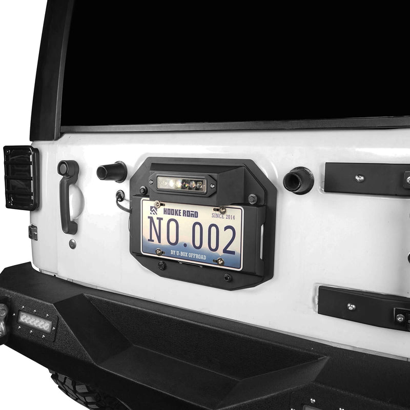 Load image into Gallery viewer, Hooke Road Jeep JK Spare Tire Delete License Plate for 1997-2006 Jeep Wrangler JK bxg20116 17