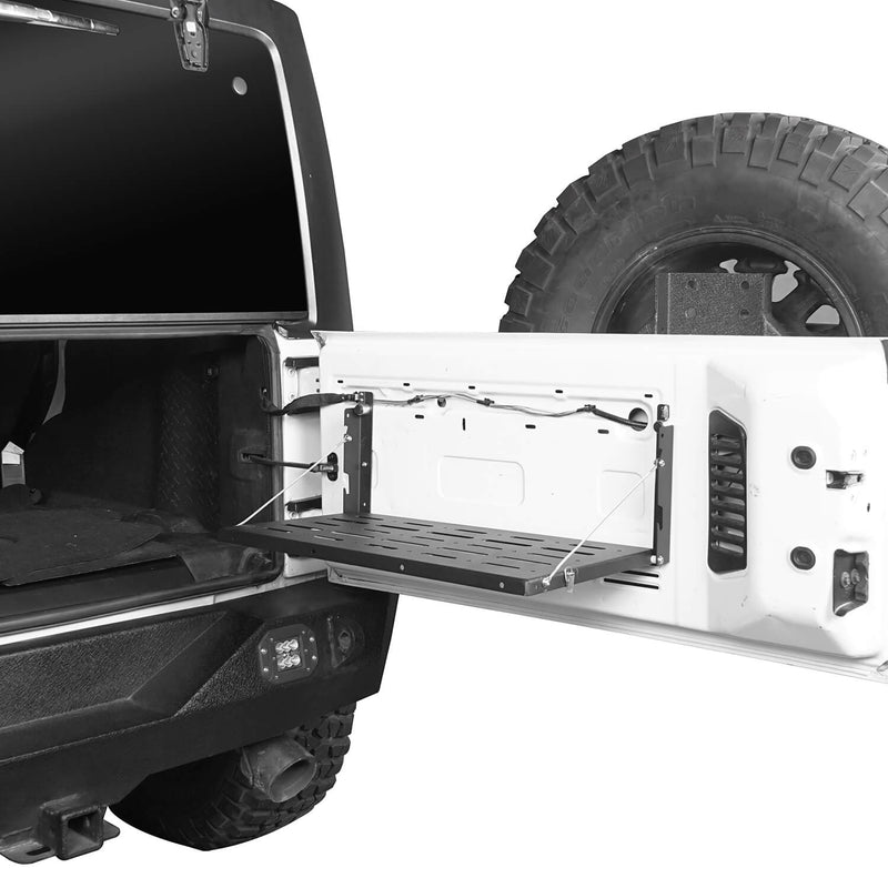 Load image into Gallery viewer, Jeep JK Tailgate Table Foldable Table Storage Cargo Shelf for Jeep Wrangler JK 2007-2018 MMR1789 Jeep JK Interior Storage 3