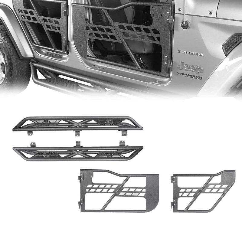 Load image into Gallery viewer, Hooke Road 4 Door Tubular Door & Running Boards(18-25 Jeep Wrangler JL)
