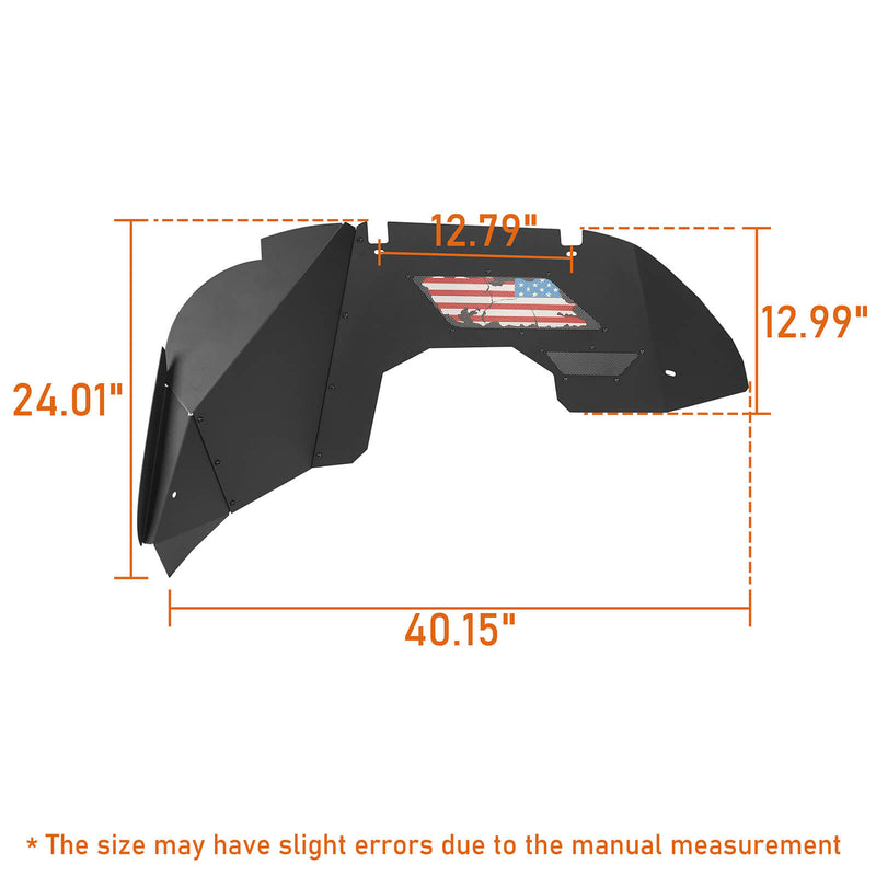 Load image into Gallery viewer, Jeep JL & JT Distressed National Flag Front Inner Fender Liners(18-22 Wrangler & 20-22 Gladiator ) - Hooke Road BXG.3037S 11