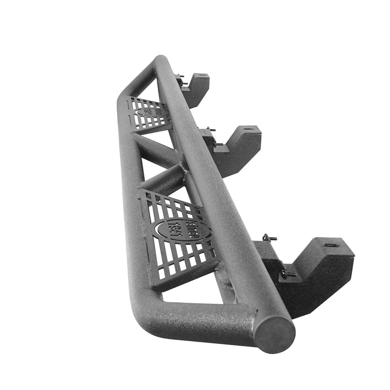 Load image into Gallery viewer, Hooke Road Tube Side Steps Running Boards w/"SINCE 1941" Logo(18-25 Jeep Wrangler JL 4 Door)
