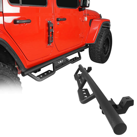 Hooke Road Side Steps Running Boards (18-25 Jeep Wrangler JL 4-Door)