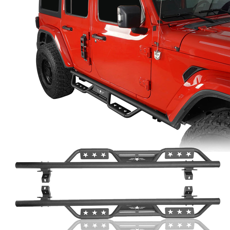 Load image into Gallery viewer, Hooke Road 4-Door Tubular Doors & Side Steps(18-25 Jeep Wrangler JL)