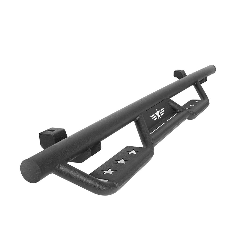 Load image into Gallery viewer, Hooke Road Mad Max Front Bumper with Grill & Side Steps(18-25 Jeep Wrangler JL 4-Door)