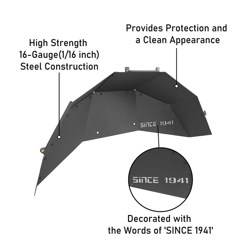 Load image into Gallery viewer, Jeep JL “Since 1941 ”Rear Fender Liners(18-22 Jeep Wrangler) - Hooke Road BXG.3038-S 13