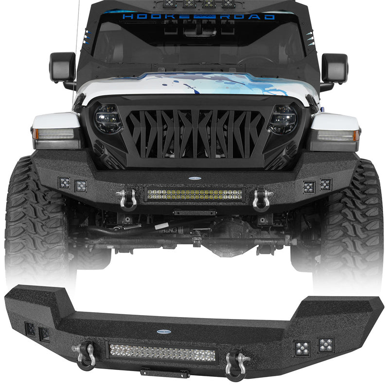 Load image into Gallery viewer, Jeep Wrangler&Gladiator Climber Full Width Front Bumper(18-23 JL & 20-23 JT) BXG.3011-S 2