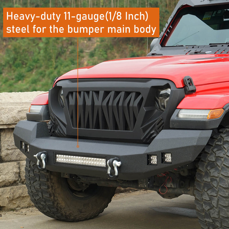 Load image into Gallery viewer, Jeep Wrangler&Gladiator Climber Full Width Front Bumper(18-23 JL & 20-23 JT) BXG.3011-S 6