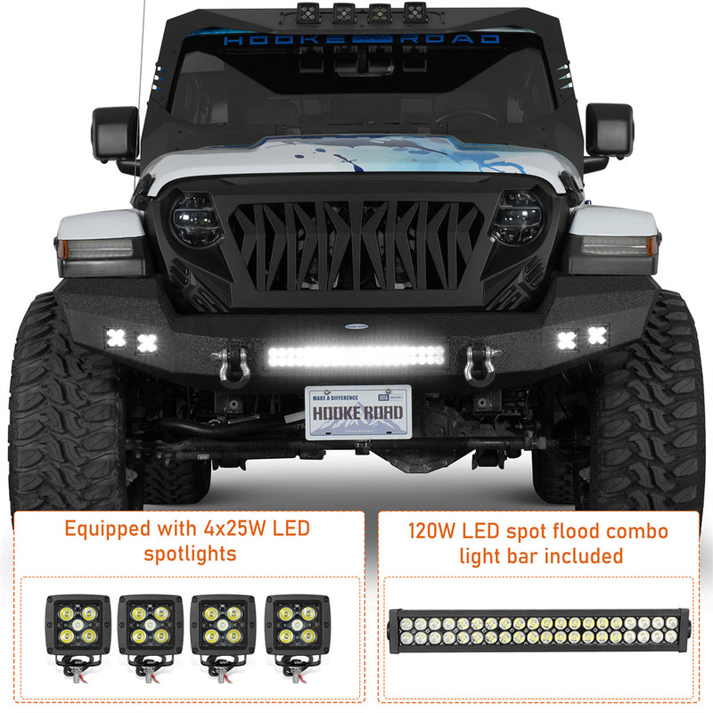 Load image into Gallery viewer, Jeep Wrangler&Gladiator Climber Full Width Front Bumper(18-23 JL & 20-23 JT) BXG.3011-S 7