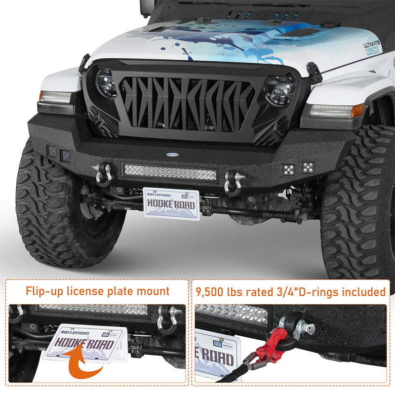 Load image into Gallery viewer, Jeep Wrangler&Gladiator Climber Full Width Front Bumper(18-23 JL & 20-23 JT) BXG.3011-S 8