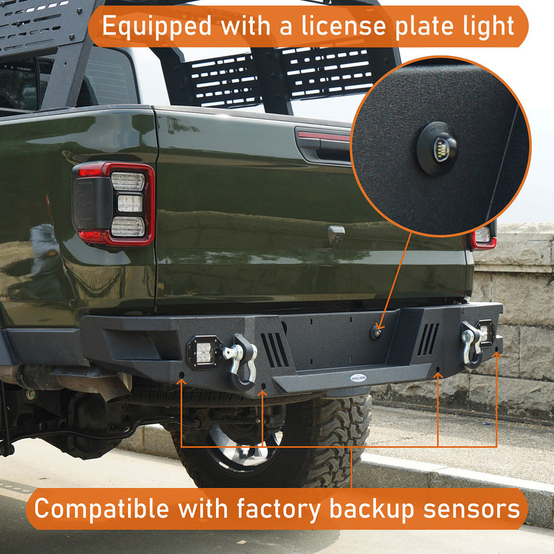Load image into Gallery viewer, Jeep Gladiator Rear Bumper Aftermarket Replacement (20-23 JT) - Hooke Road BXG.7010-S 4