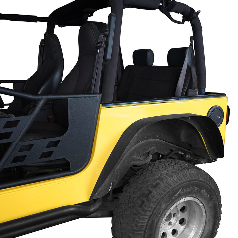 Load image into Gallery viewer, Hooke Road Front & Rear Flat Fender Flares(97-06 Jeep Wrangler TJ)