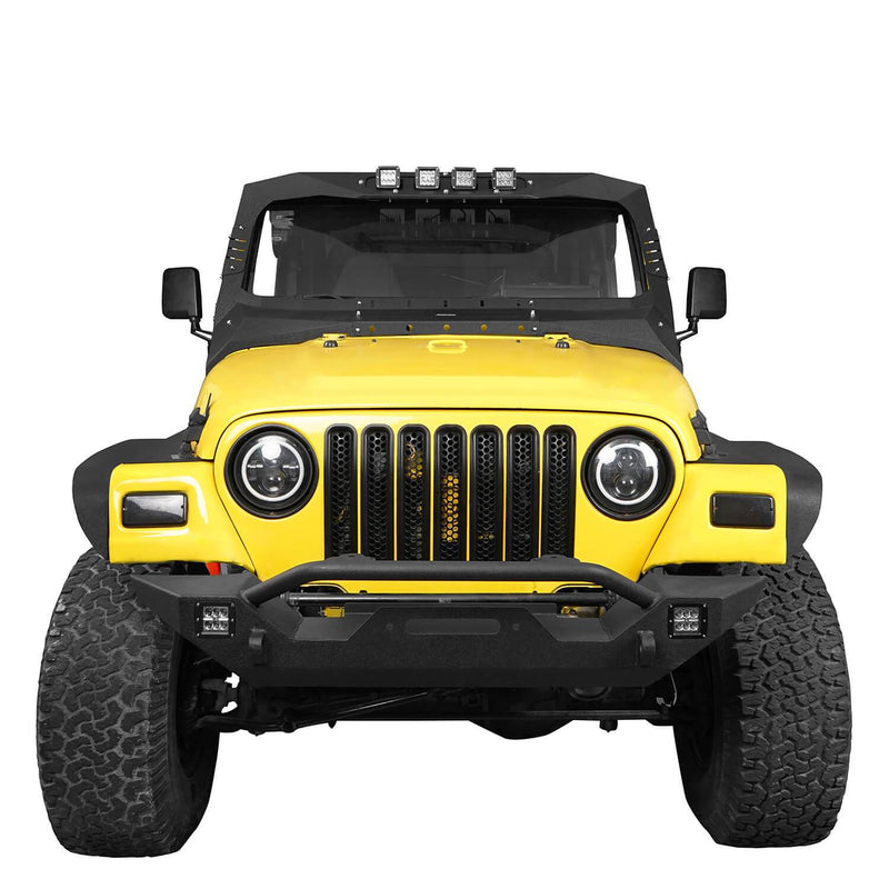 Load image into Gallery viewer, Hooke Road Jeep TJ  Front Bumper & Windshield Frame Cover for 1997-2006 Jeep Wrangler TJ bxg10171027 13