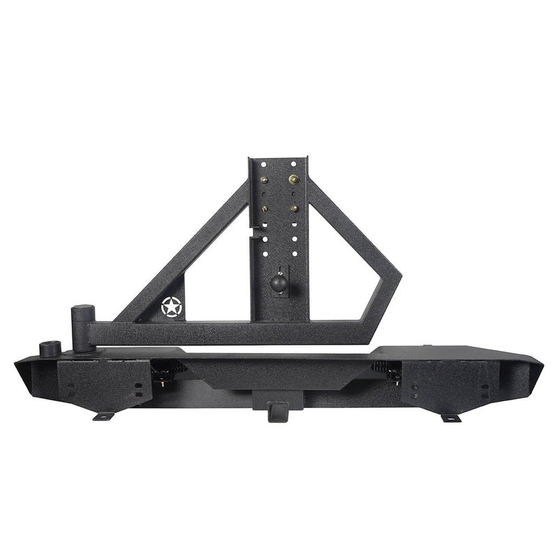 Load image into Gallery viewer, Hooke Road Jeep TJ Rear Bumper With Tire Carrier & Receiver Hitch for Jeep Wrangler TJ 1997-2006 BXG186 u-Box offroad 9