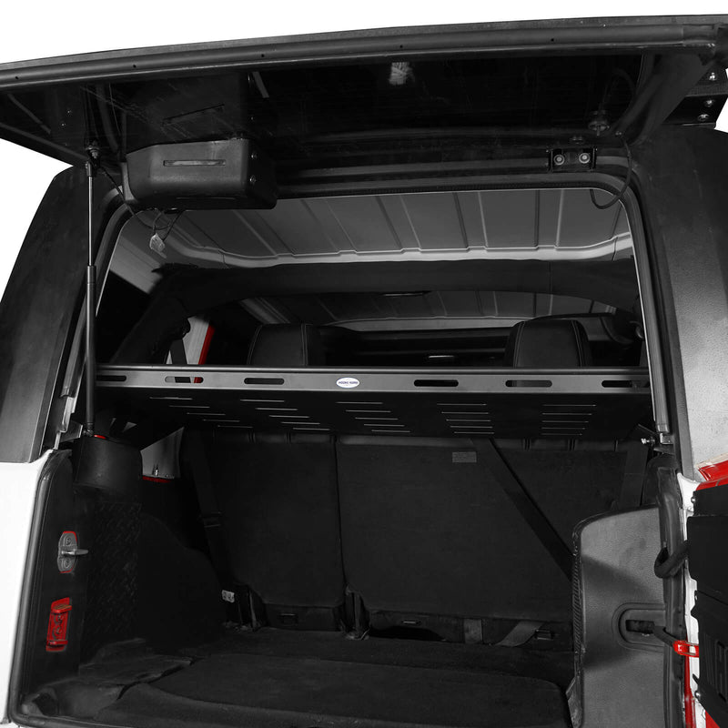 Load image into Gallery viewer, Hooke Road Jeep JK Steel Bed Rack Cargo Carrier for Jeep Wrangler JK 4 Doors Hardtops 2007-2018 m20143 6