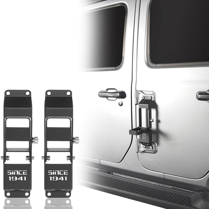 Load image into Gallery viewer, 2018- 2023 Jeep Wrangler JL & Jeep Gladiator JT Door Hinge Steps-Pair mmr31805 2