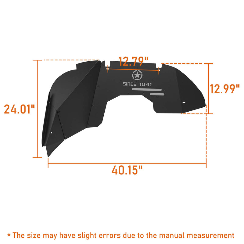 Load image into Gallery viewer, Jeep JL & JT SINCE 1941 Front Inner Fender Liners(18-22 JL Wrangler & 20-22 Gladiator)- Hooke Road BXG.3036-S  11