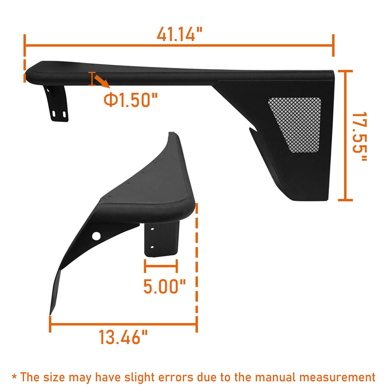 Load image into Gallery viewer, Hooke Road Jeep YJ Fender Flares Tubular Front Fender Flares for 1987-1995 Jeep Wrangler YJ bxg9018 10