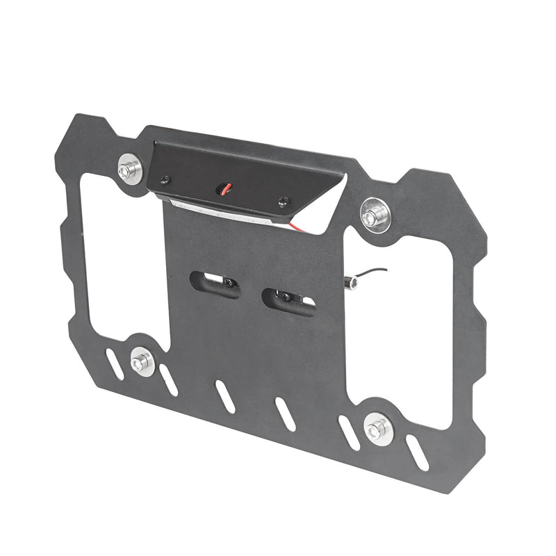 Load image into Gallery viewer, Hooke Road License Plate Frame with Light for Jeep Wrangler CJ YJ TJ JK JL 1955-2019 MMR1804 Front License Plate Mount 8