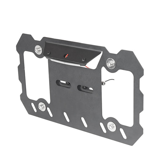 Hooke Road License Plate Frame with Light for Jeep Wrangler CJ YJ TJ JK JL 1955-2019 MMR1804 Front License Plate Mount 8