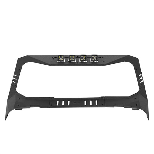 Load image into Gallery viewer, Jeep JL Mad Max Windshield Frame Cover Amor Set Windshield Frame Cover Visor Cowl w/ 4 LED Lights Insert for2018-2021 Jeep Wrangler JL BXG3024 5