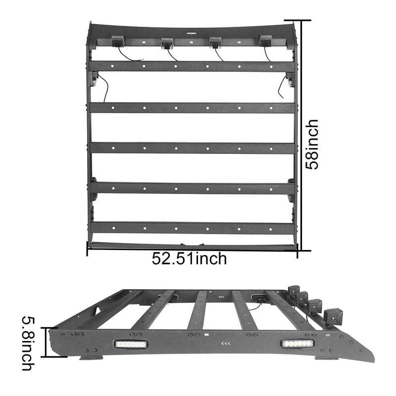 Load image into Gallery viewer, Hooke Road Top Roof Rack Cargo Carrier(09-18 Dodge Ram 1500 Crew Cab & Quad Cab)