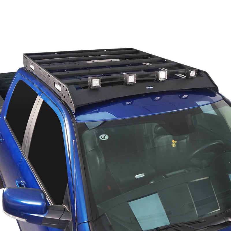 Load image into Gallery viewer, Hooke Road Top Roof Rack Cargo Carrier(09-18 Dodge Ram 1500 Crew Cab & Quad Cab)