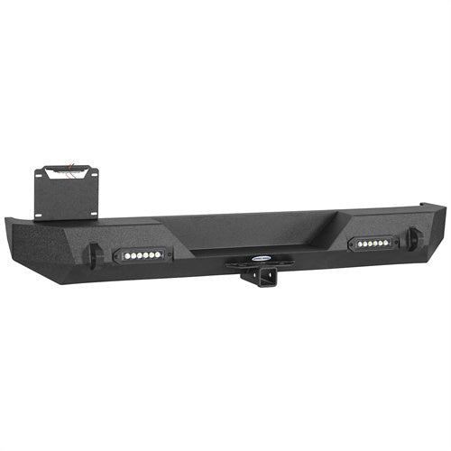 Load image into Gallery viewer, Hooke Road Different Trail Rear Bumper w/2 Inch Hitch Receiver for Jeep Wrangler TJ YJ 1987-2006 BXG120 u-Box offroad 7