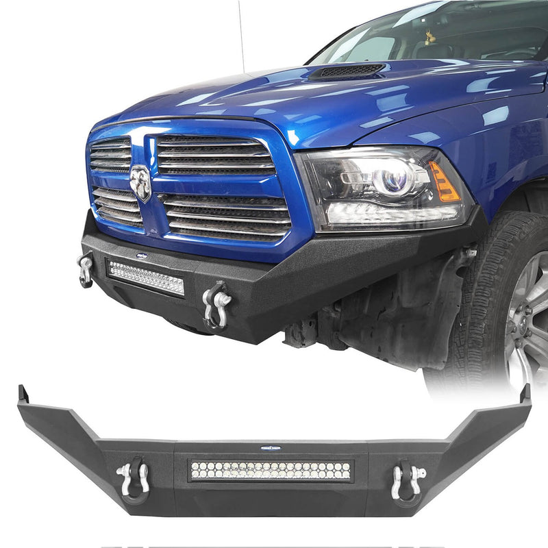 Load image into Gallery viewer, Hooke Road Discoverer Full-Width Front Bumper w/LED Light Bar (13-18 Ram 1500,Excluding Rebel)