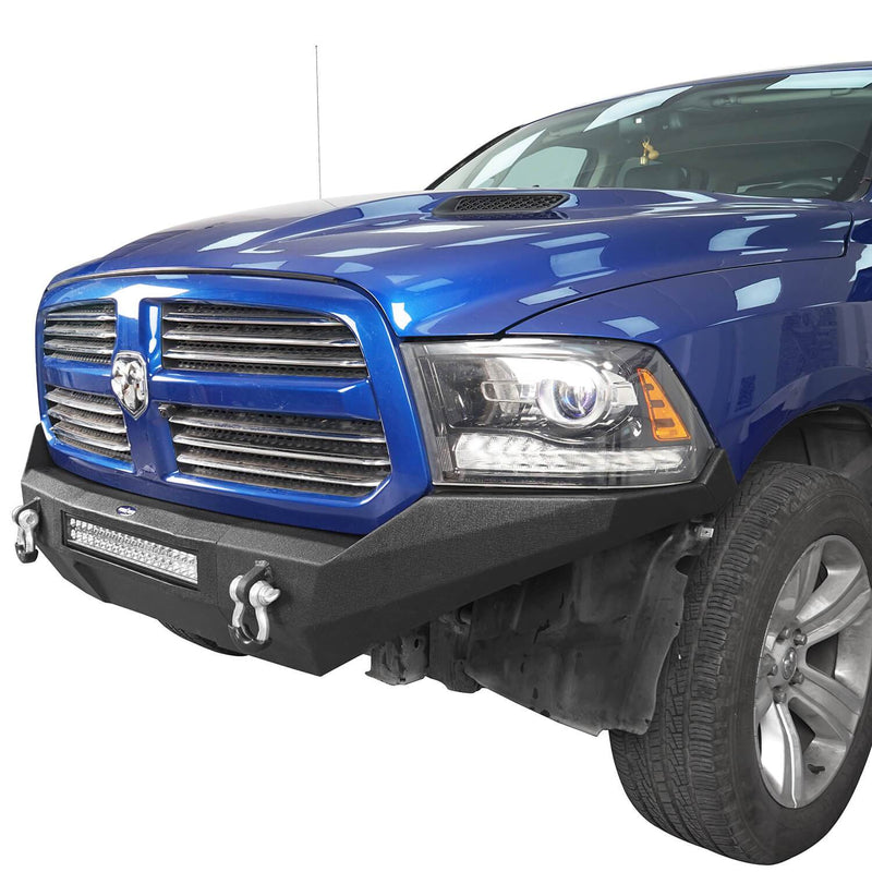 Load image into Gallery viewer, Hooke Road Discoverer Full-Width Front Bumper w/LED Light Bar (13-18 Ram 1500,Excluding Rebel)