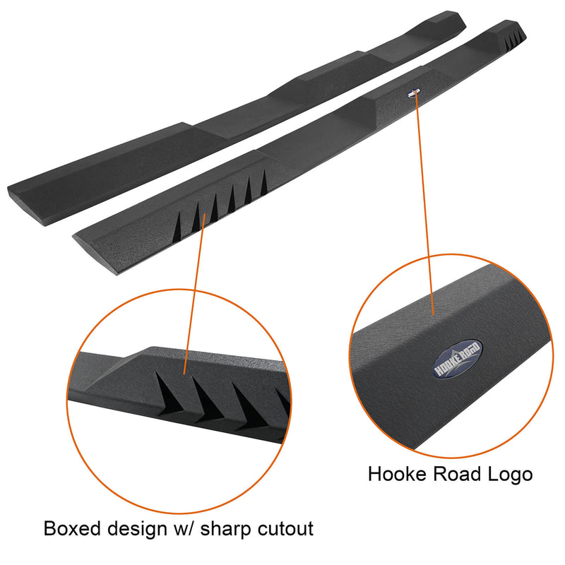 Load image into Gallery viewer, Hooke Road Reaper Side Steps Rock Sliders Running Boards(18-24 Jeep Wrangler JL 4-Door)