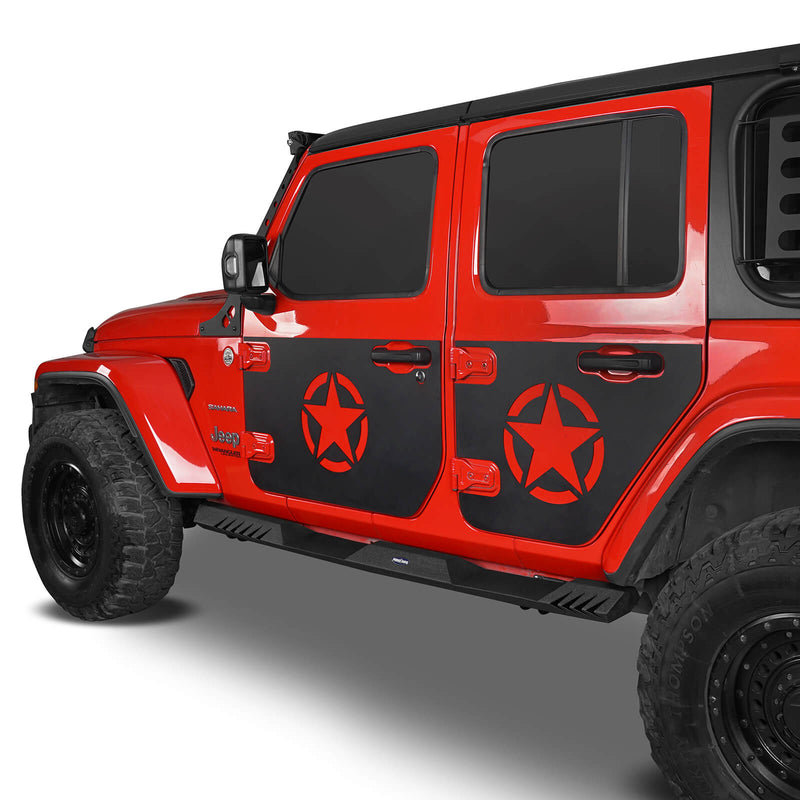 Load image into Gallery viewer, Hooke Road Reaper Side Steps Rock Sliders Running Boards(18-24 Jeep Wrangler JL 4-Door)