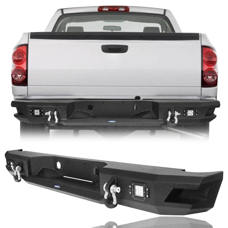 Load image into Gallery viewer, Hooke Road Ram 1500 Rear Bumper for  2006-2008 Ram 1500 bxg6503 4