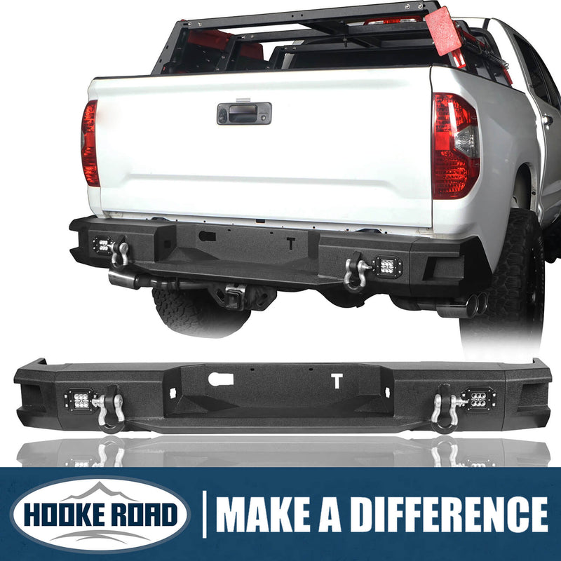 Load image into Gallery viewer, HookeRoad Rear Bumper Toyota Tundra Full Width Rear Bumper for 2014-2021 Toyota Tundra b5002 1