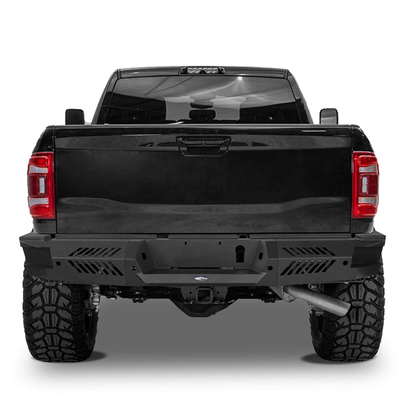 Load image into Gallery viewer, Dodge Ram 2500 Rear Bumper with OEM sensor holes HR Rear Bumper with LED Spotlights for 2019-2021 Dodge Ram 2500 BXG6301 3
