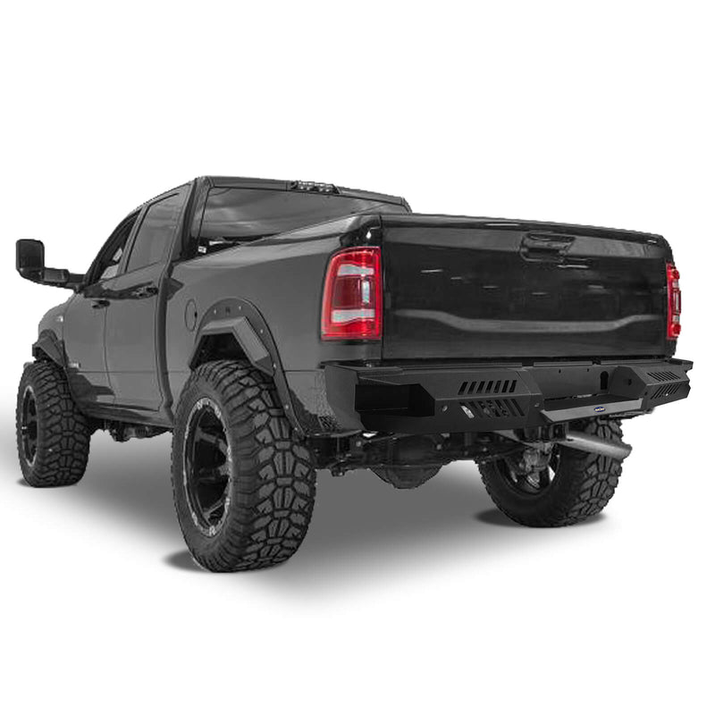 Load image into Gallery viewer, Dodge Ram 2500 Rear Bumper with OEM sensor holes HR Rear Bumper with LED Spotlights for 2019-2021 Dodge Ram 2500 BXG6301 5