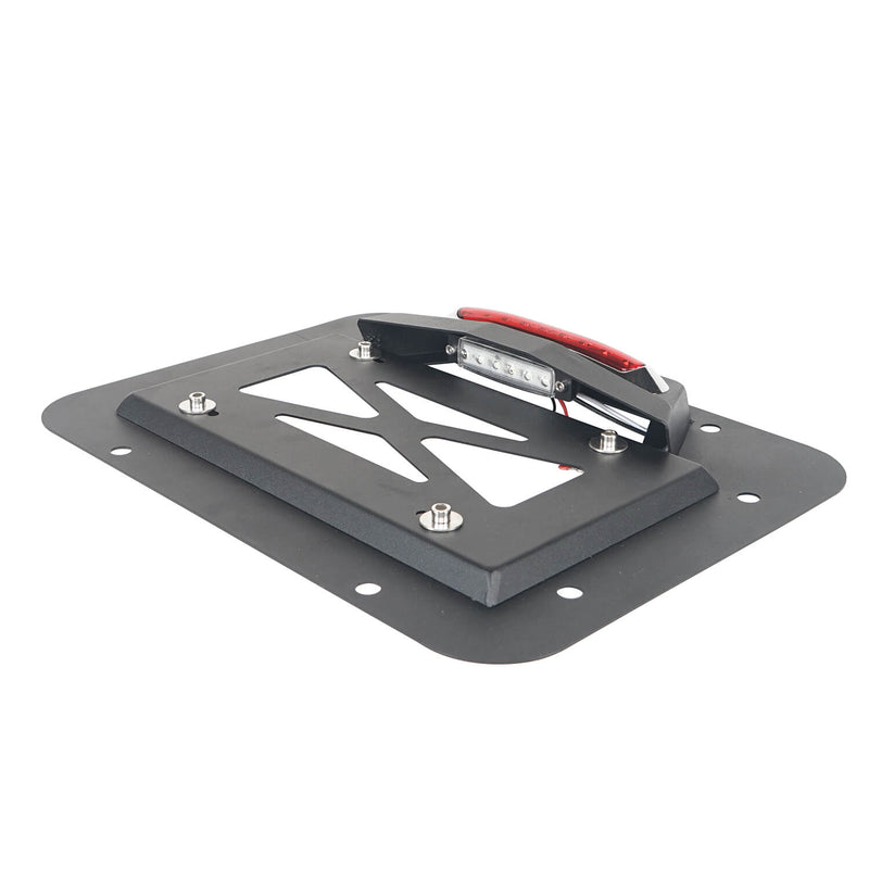 Load image into Gallery viewer, Hooke Road Rear License Plate Bracket with Light for Jeep Wrangler JK 2007-2018 MMR1805 Jeep Rear License Plate Bracket 7