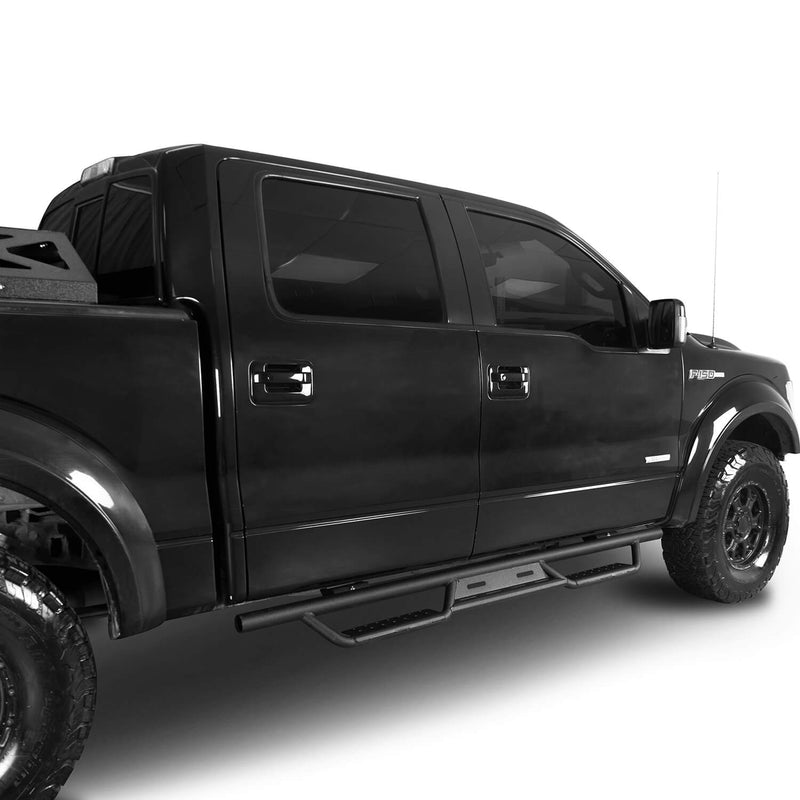 Load image into Gallery viewer, Hooke Road Running Boards Drop Side Steps Bar(09-14 Ford F-150 SuperCrew)