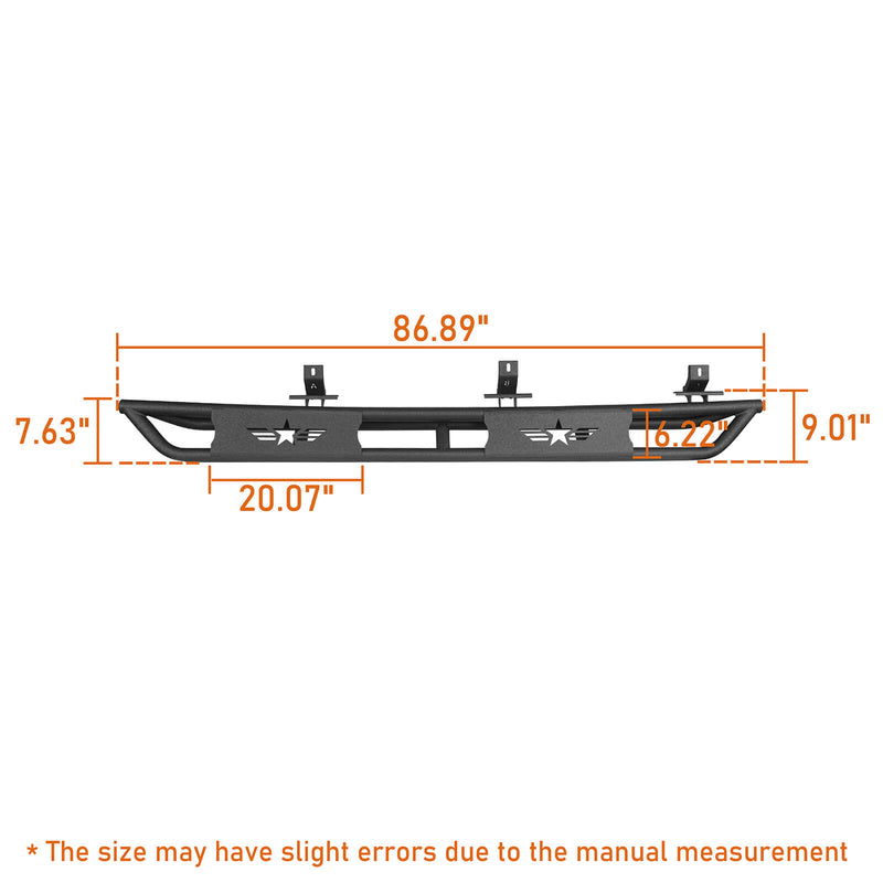 Load image into Gallery viewer, Star Upgraded Side Step Tubular Running Boards(20-22 Jeep Gladiator JT) - Hooke Road BXG.7002A-S&BXG.7002B-S 12