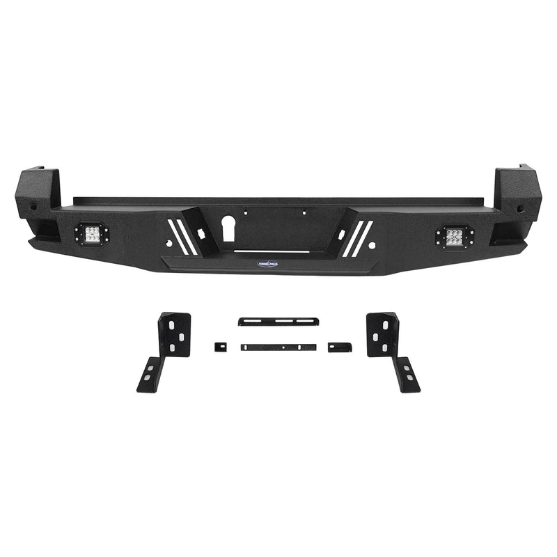 Load image into Gallery viewer, HookeRoad Tacoma Sensors Rear Bumper Replacement for 2016-2023 Toyota Tacoma 3rd Gen b4204-1-10