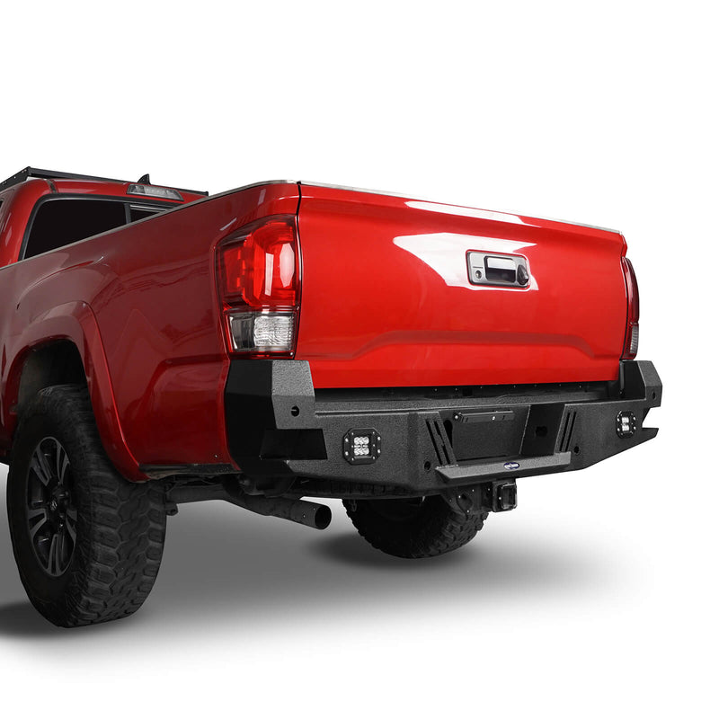 Load image into Gallery viewer, HookeRoad Tacoma Sensors Rear Bumper Replacement for 2016-2023 Toyota Tacoma 3rd Gen b4204-1-6