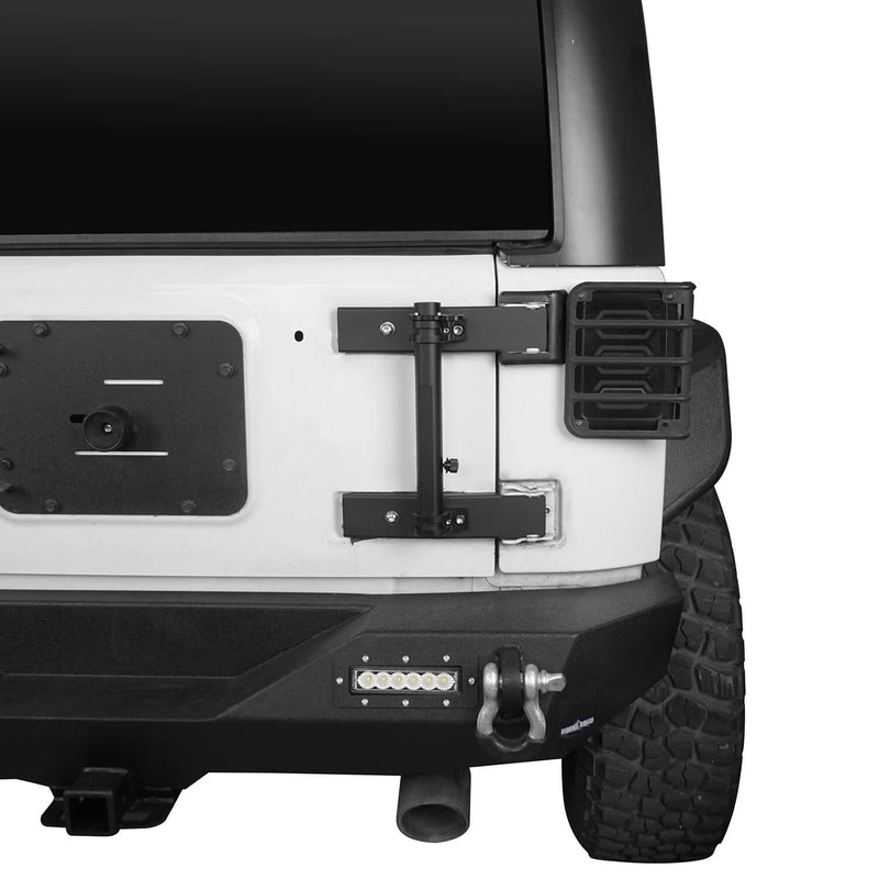 Load image into Gallery viewer, Hooke Road Tailgate Hinge Mounted Single Flag & Antenna Holder(07-18 Jeep Wrangler JK)