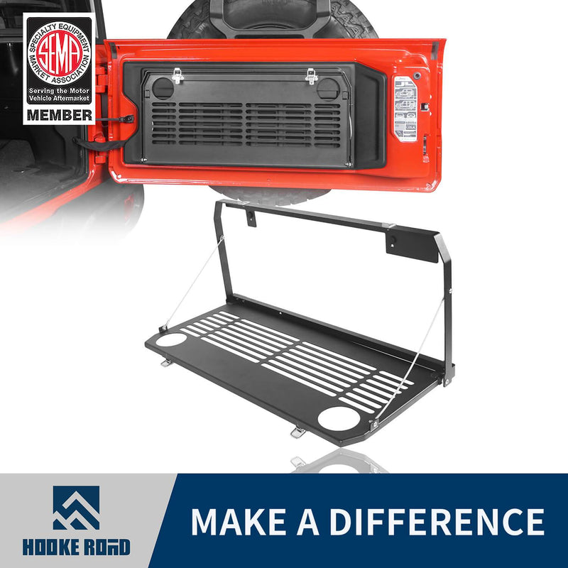 Load image into Gallery viewer, Hooke Road? Jeep JL Table Cargo Tailgate Table for 2018-2019 Jeep Wrangler JL Jeep JL Parts MMR1830 u-Box offroad 1
