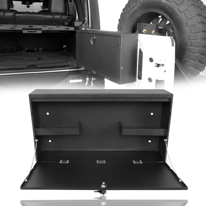 Load image into Gallery viewer, Hooke Road Tailgate Table Storage Lock Box (15-18 Jeep Wrangler JK)