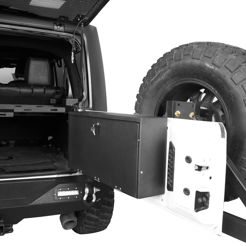 Load image into Gallery viewer, Hooke Road Tailgate Table Storage Lock Box (15-18 Jeep Wrangler JK)